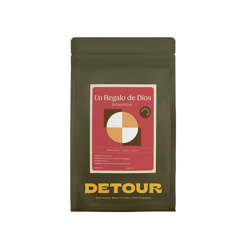 Detour Coffee Single Origin Nicragua Un Rgalo de dios Espresso Whole Bean Specialty Coffee