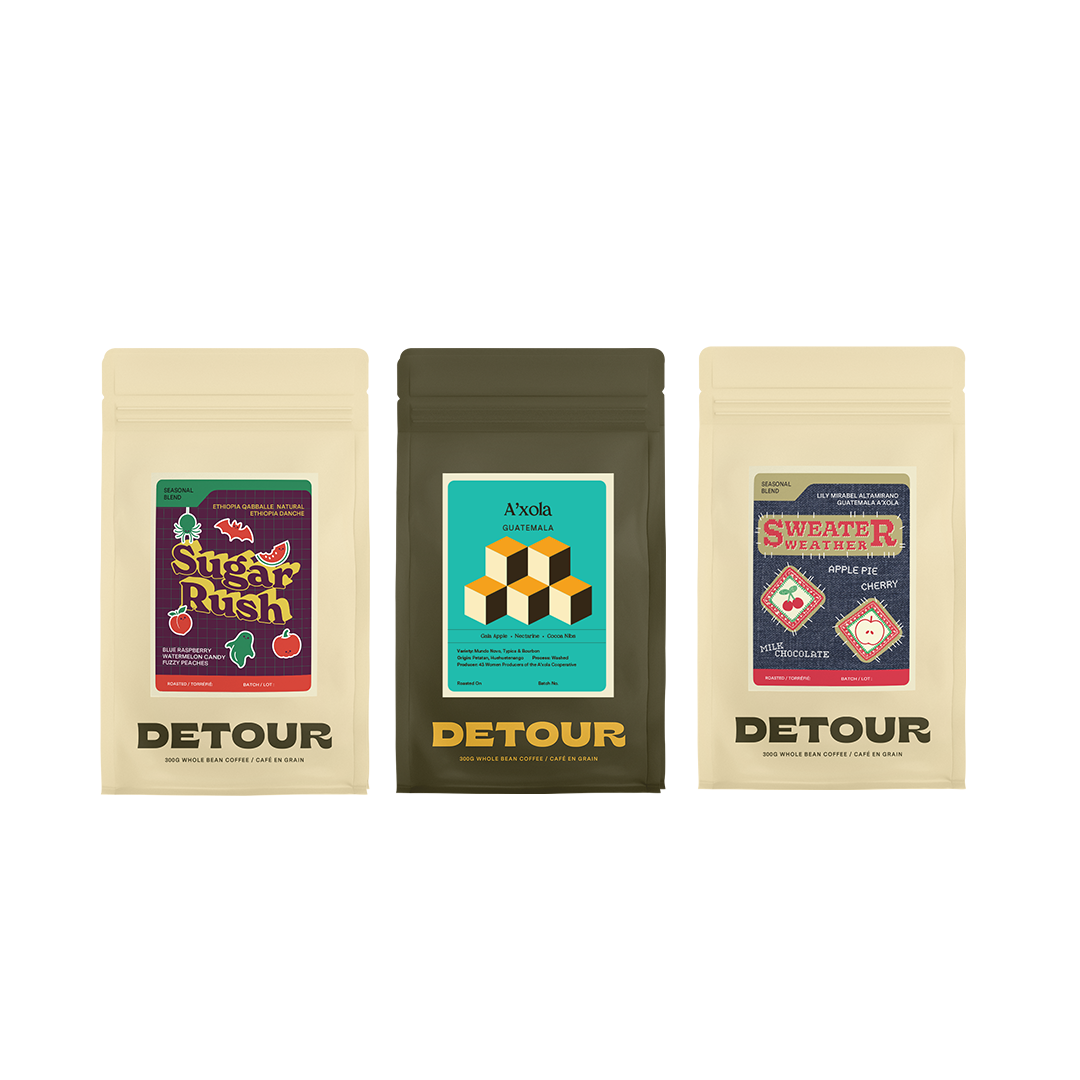Detour Coffee Roasters Fall Faves Tasting Pack