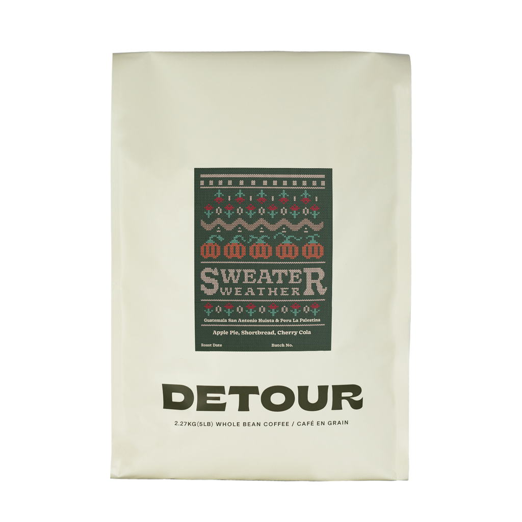 Detour Coffee Seasonal Fall Blend Sweater Weather Retail Home Brewing Whole Bean Specialty Coffee