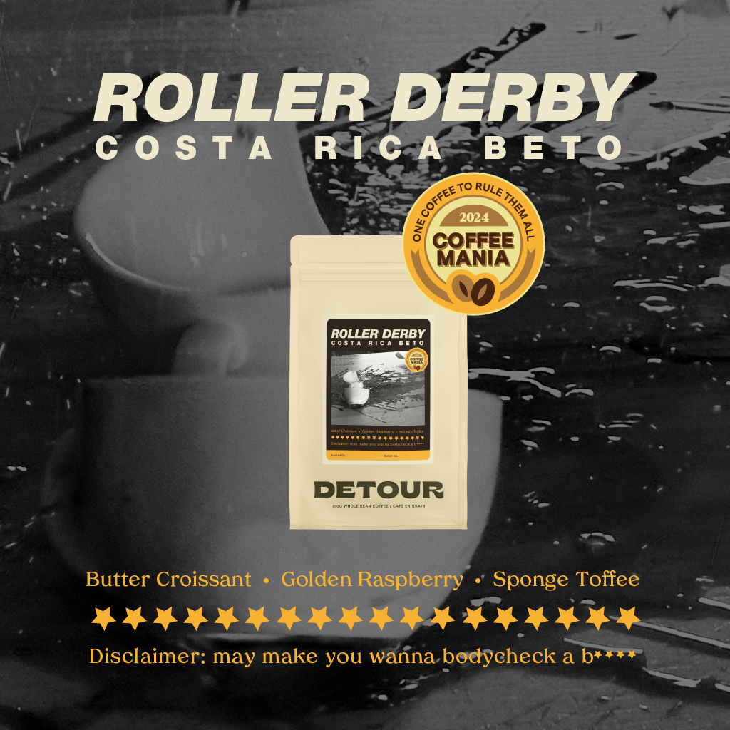 Detour Coffee Spring Blend Coffeemani Winner Roller Derby Whole Bean Specialty Coffee