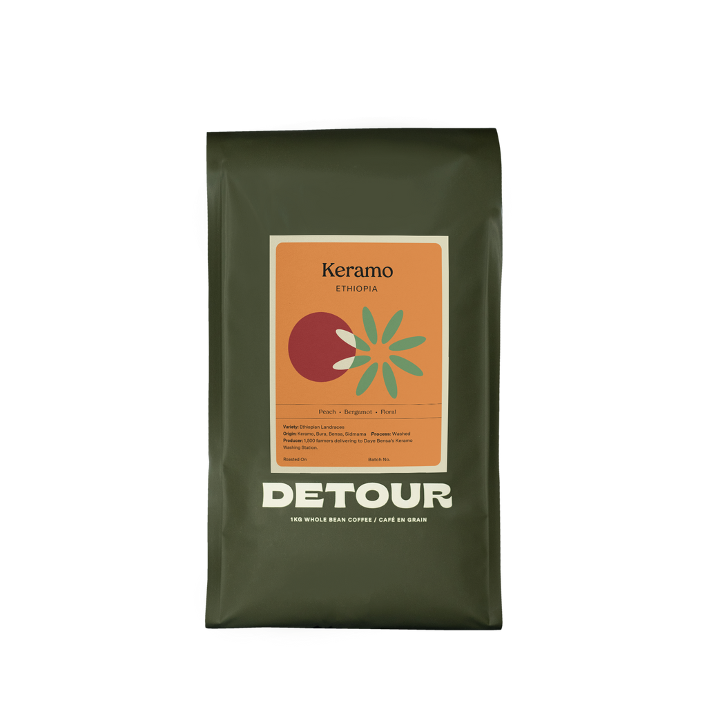 Detour Coffee Ethiopia Keramo Single Origin Filter Coffee Retail Home Brewing Whole Bean Specialty Coffee