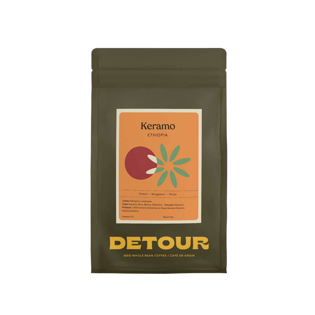 Detour Coffee Ethiopia Keramo Single Origin Filter Coffee Retail Home Brewing Whole Bean Specialty Coffee
