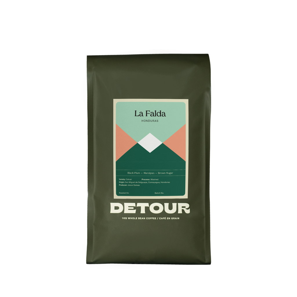 Detour Coffee Honduras La Falda Single Origin Whole Bean Specialty Coffee 