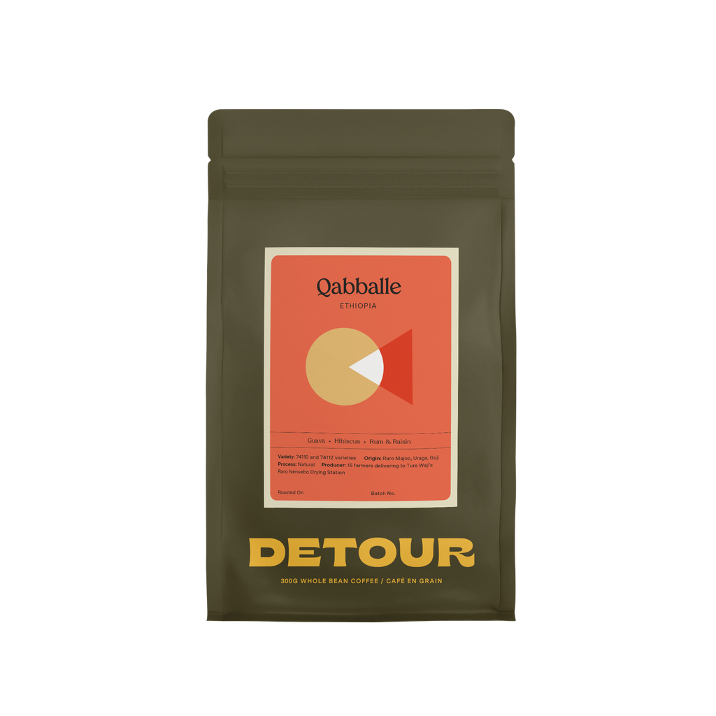 Detour Coffee Ethiopia Qabballe Natural Single Origin Retail Home Brewing Whole Bean Specialty Coffee