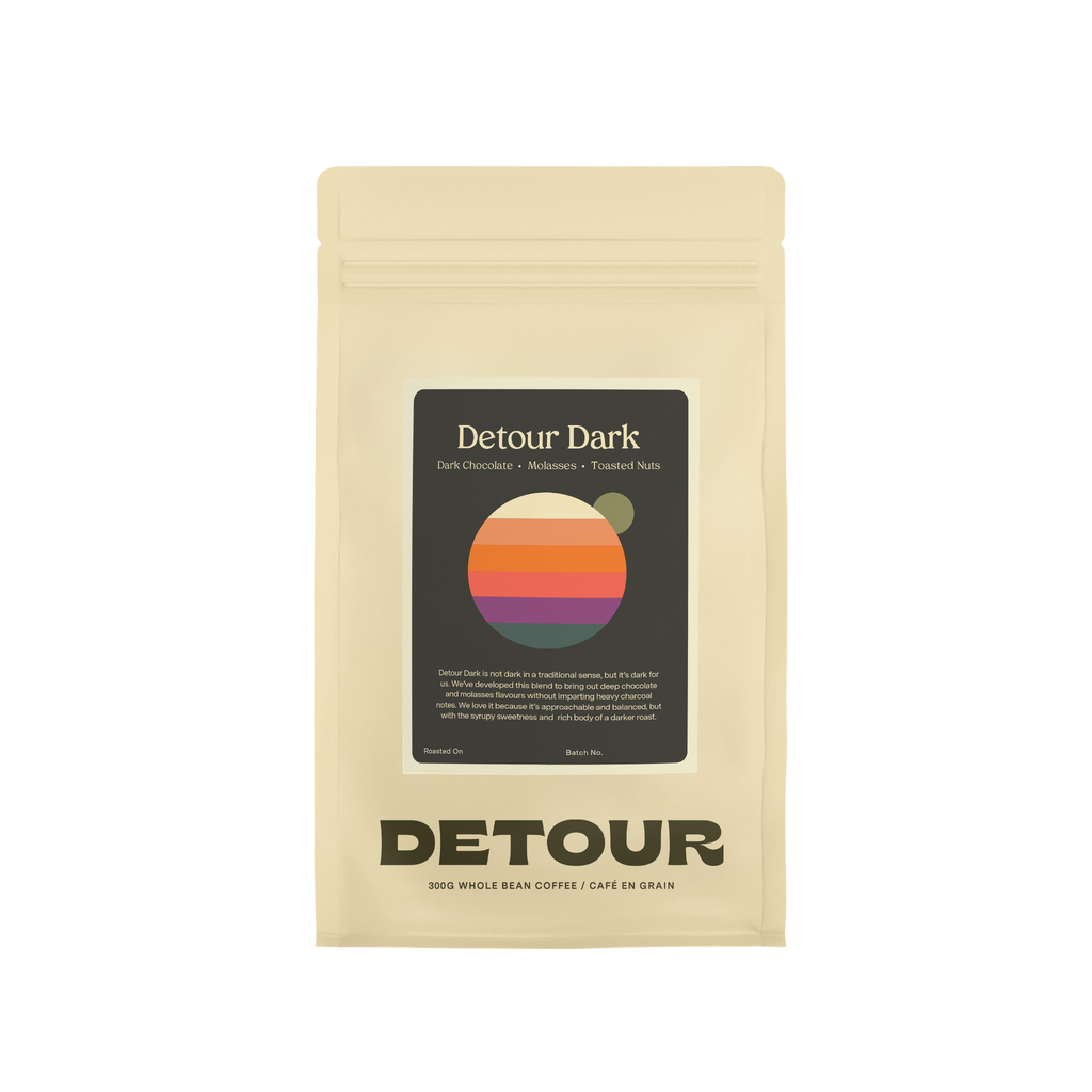 Detour Coffee Dark Roast Retail Home Brewing Whole Bean 