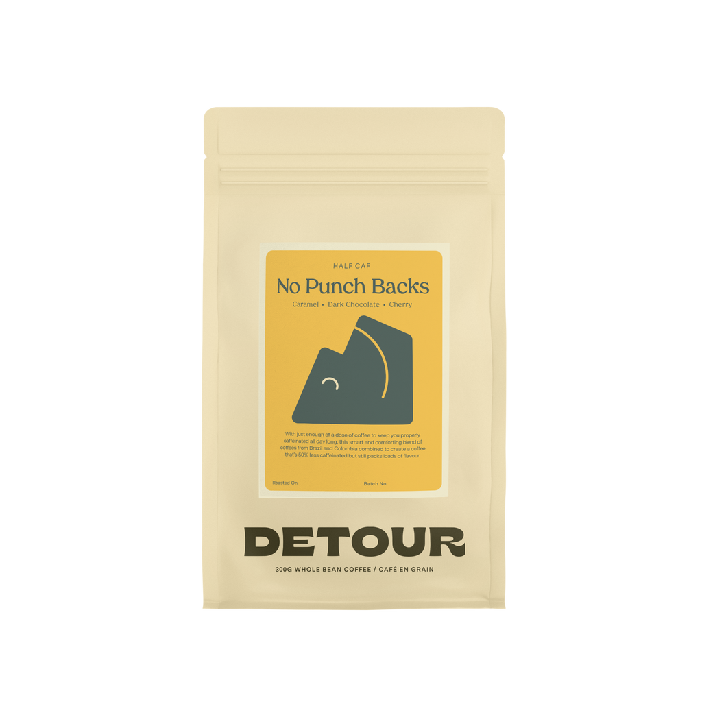 Detour Coffee Half-caf Retail Home Brewing Whole Bean 