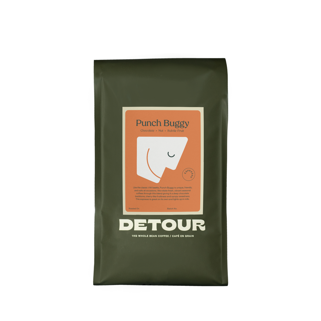 Detour Coffee Punch Buggy Espresso Bulk Retail Home Espresso Brewing Whole Bean 